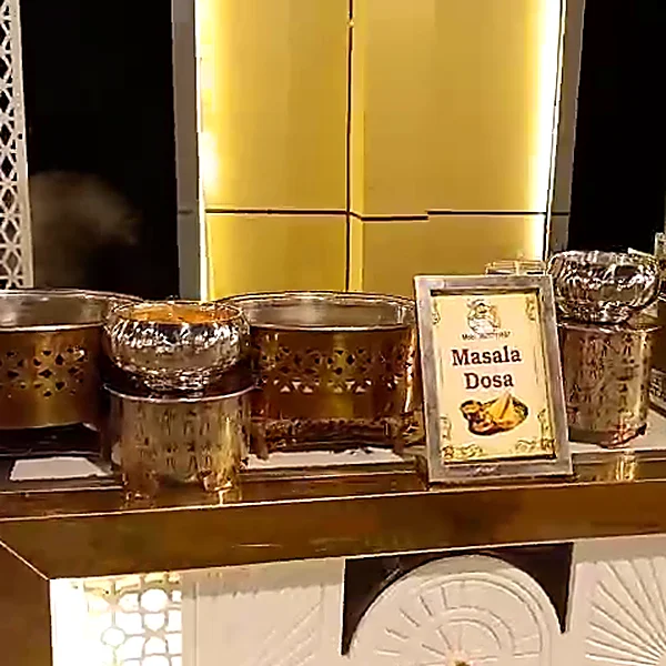 Masala Dosa live counter at an MG Caterers event